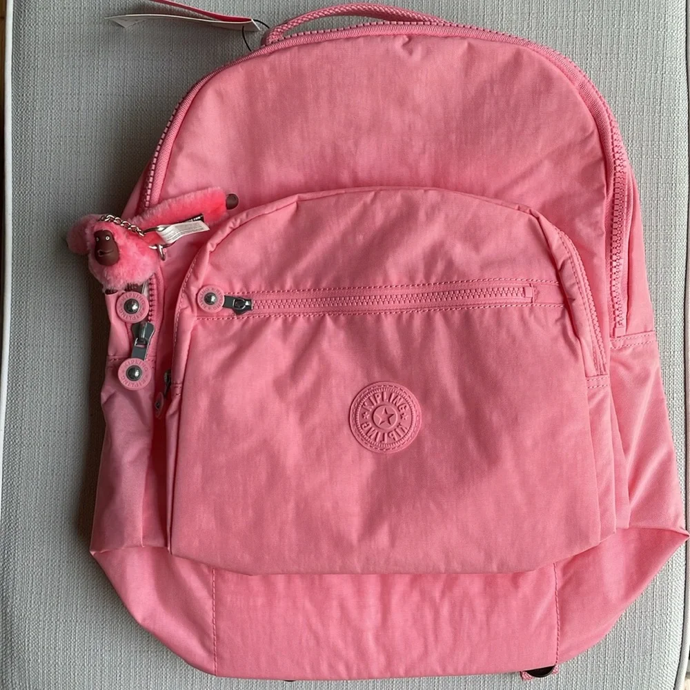 NWT Kipling Seoul Large Laptop Backpack - Enjoyable Blush Pink